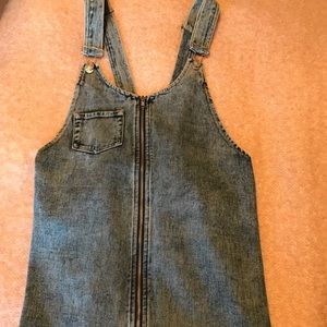 Jean overall dress